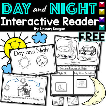 Preview of Day and Night Interactive Reader FREE