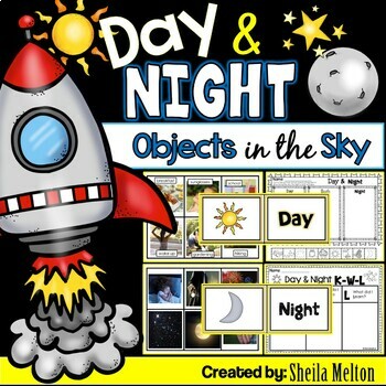 Preview of Day and Night Objects in the Sky Real Pictures for Sorting, Activities