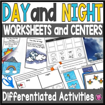 Preview of Objects in the Sky Day and Night Sky Activities Kindergarten and First Grade