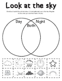 Day and Night Sky Picture Sort (Venn Diagram)