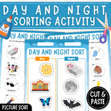 Day and Night Sorting Activity | Cut and Paste