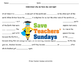 Day and Night Lesson Plan and Worksheet