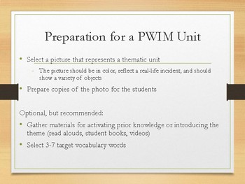 Preview of Day-by-Day Picture Word Inductive Model (PWIM) Guide