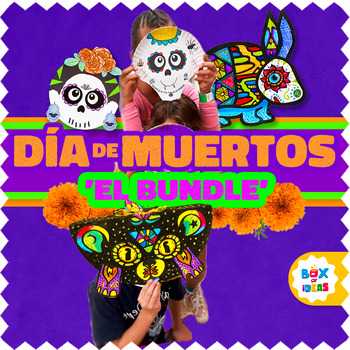 Preview of Day of The Dead Art Bundle of Activities / Muertos Crafts and Classroom Decor