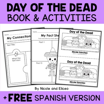 Preview of Day of the Dead Activities and Mini Book + FREE Spanish Version