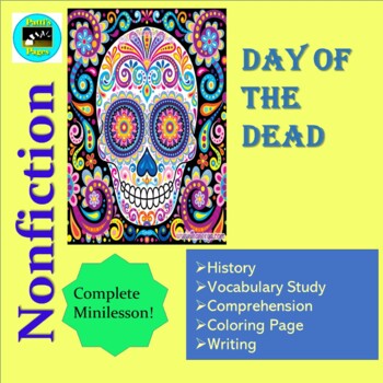 Preview of Day of the Dead A Nonfiction Reader with Activities Distance Learning