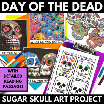 Preview of Day of the Dead Activity - Sugar Skull Art Project - Día de los Muertos Activity