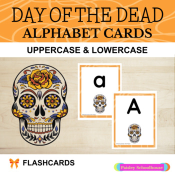 Preview of Day of the Dead Alphabet Cards - Alphabet Flashcards