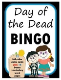 Day of the Dead BINGO + 16 bonus pages of vocabulary words
