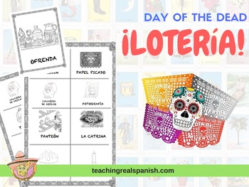 LOTERIA AND MEMORAMA GAMES 3 ITEMS DAY OF THE DEAD THEME ! 