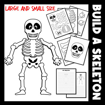 Preview of Day of the Dead Build a Skeleton Craft and Writing Activity | Halloween Craft