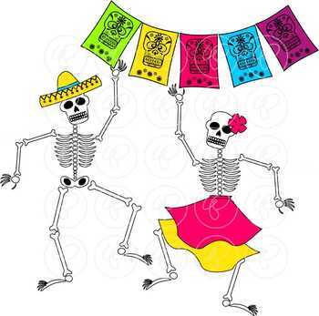 Day of the Dead Celebration (Dia de los Muertos) Clipart by Poppydreamz