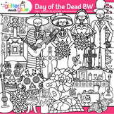 Day of the Dead Clipart: Sugar Skull Dia de los Muertos, B