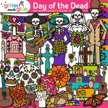 Clipart dia de muertos