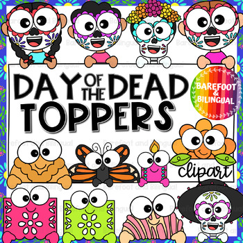 Preview of Day of the Dead Clipart Toppers