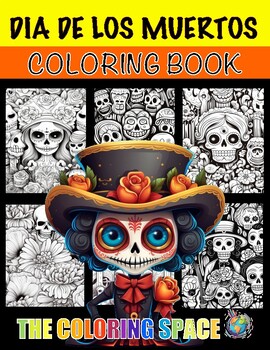 Preview of Day of the Dead Coloring Pages! Dia De Los Muertos Coloring Book for All Ages!