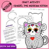 Day of the Dead Craft Activity Kit - CENIZO, THE MEXICAN KITTEN.
