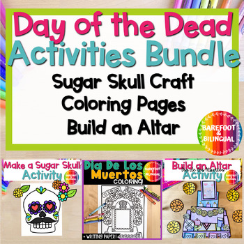 Preview of Day of the Dead Craft Bundle - Build an Altar - Coloring Pages - Sugar Skull