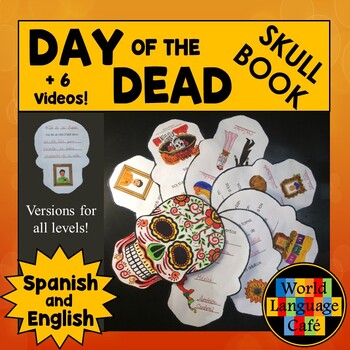 Preview of DAY OF THE DEAD CRAFT Day of the Dead Art Project Día de los Muertos Skull Book