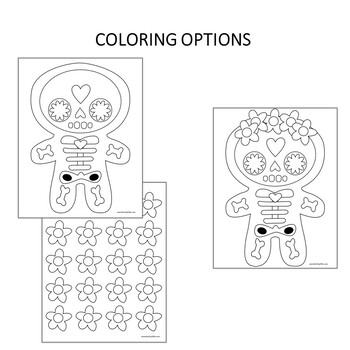 Day of the Dead: Craft project worksheets, printables and decorations •  Happythought