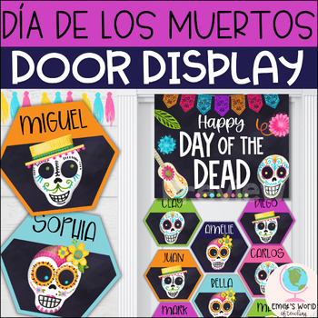 Preview of Day of the Dead/Día de los Muertos Classroom Decor - Door Display/Bulletin Board