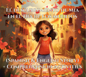 Preview of Day of the Dead Día de los Muertos Spanish English Story Reading Printable