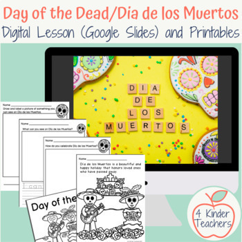 Preview of Day of the Dead Día de los Muertos for Kindergarten
