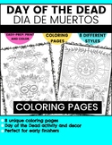 Day of the Dead - Dia de Muertos Activity Cute Coloring Pages