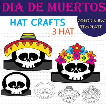 Preview of Day of the Dead |Día de los Muertos | Activities Hat Crafts Crown Headband