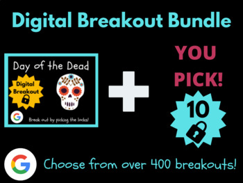 Preview of Day of the Dead Digital Breakout + You Pick 10 Escape Rooms Custom Bundle