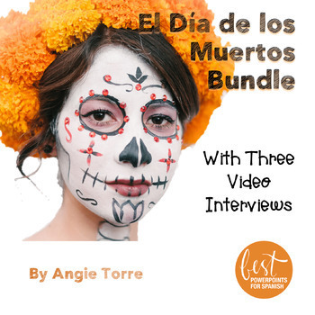 Preview of Day of the Dead El Día de los Muertos PowerPoint Craft Project Activities Bundle