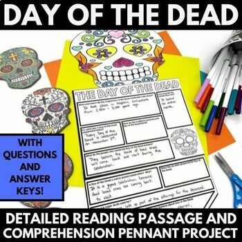 Preview of Day of the Dead Project - El Día de los Muertos Activities - Questions Activity