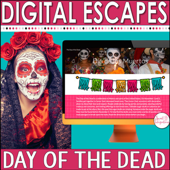 Preview of Day of the Dead Escape Room Activity - Digital Resource - Día de los Muertos