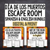 Day of the Dead Escape Room in Spanish and English Bundle