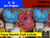 Paper Maché Craft Activity - Day of the Dead Skull Art Project