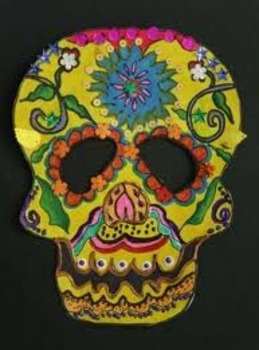 Preview of Day of the Dead Mask SmartBoard Lesson