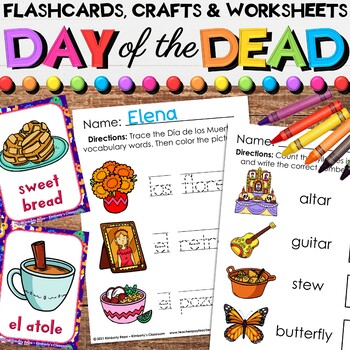 Preview of Day of the Dead Math, English, Art, & Writing Activities for Día de los Muertos