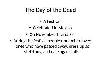 Preview of Day of the Dead PowerPoint