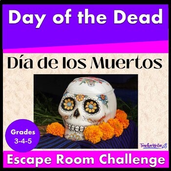Preview of Day of the Dead Reading Comprehension Escape Room Challenge
