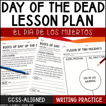 Preview of Day of the Dead Reading Passage - Day of the Dead Writing Activities
