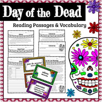 Preview of Day of the Dead Close Reading Passages & Vocabulary