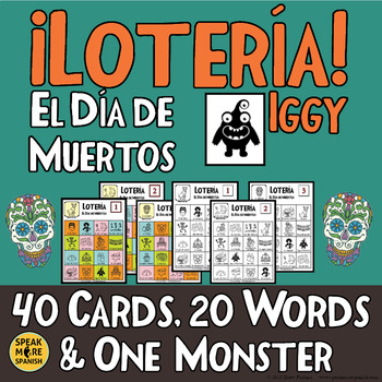 Preview of Day of the Dead Spanish Vocabulary Bingo Game | La Lotería y El Día de Muertos