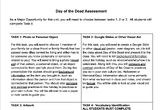 Day of the Dead Student Choice Board - Editable