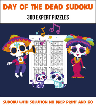 Preview of Day of the Dead Sudoku El Día de los Muertos 300 Expert Puzzles