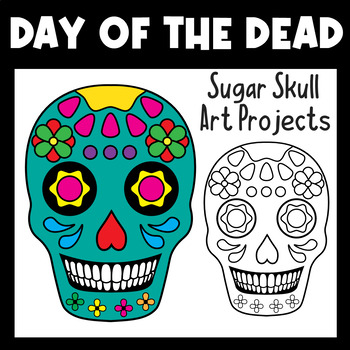 day of the dead skull art project
