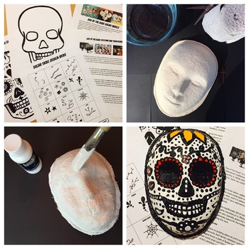 The smARTteacher Resource: 3D Paper Mache Day of the Dead Masks