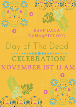 Preview of Day of the Dead Template-Day of the Dead 5 x 7 Editable Template