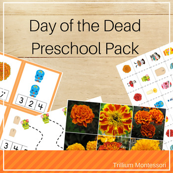 Preview of Day of the Dead Theme Preschool and PreK Skills