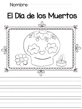 Day of the Dead Writing Pages/ Dia de los Muertos Paginas de Escritura