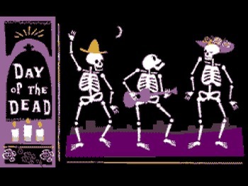 Preview of Day of the Dead complete lesson plan package with activities
